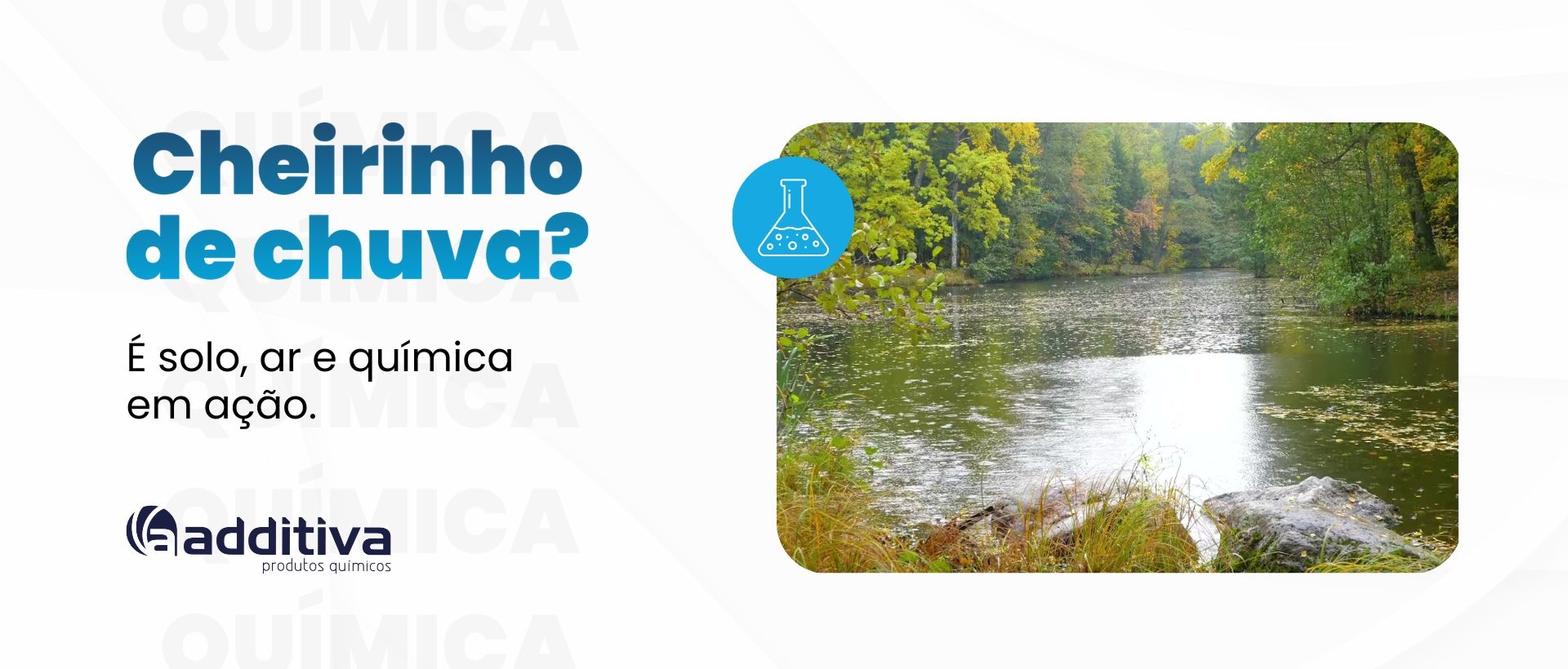 [Descomplicando a Química] Cheirinho de chuva? É solo, ar e química em ação.